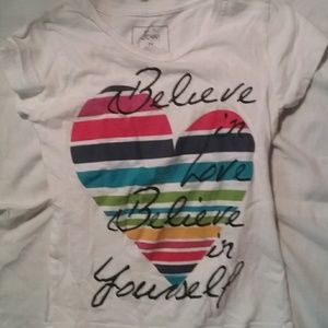 Believe heart tshirt